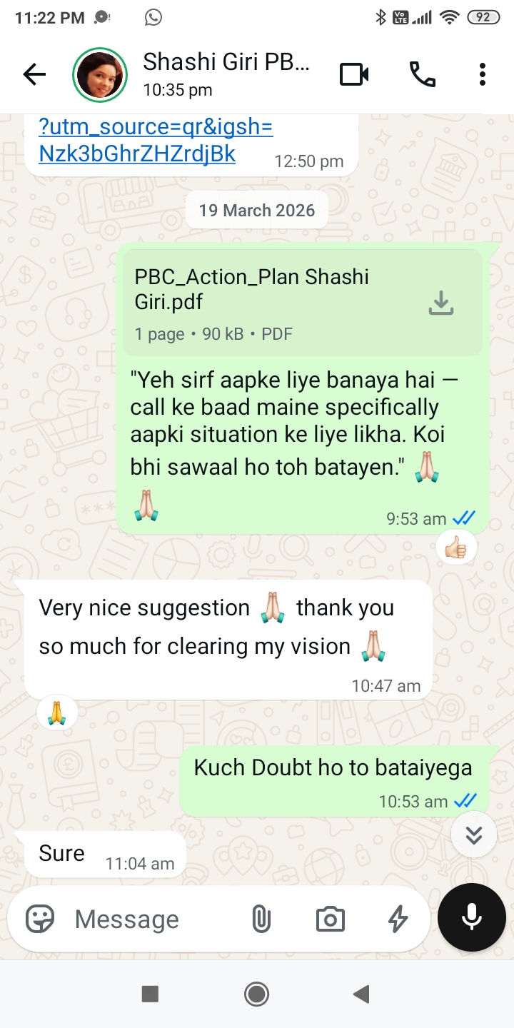 "'Thank you for clearing my vision' — Shashi ji"